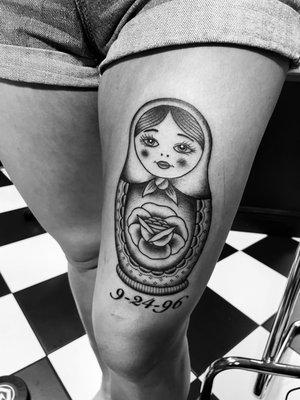 Matryoshka doll tattoo