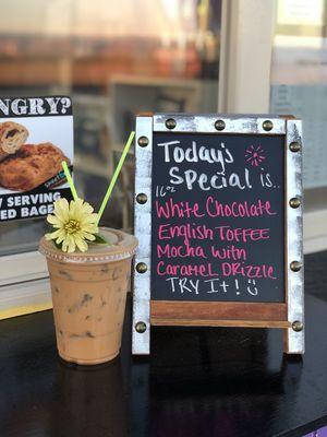 Daily specials at the drive thru window