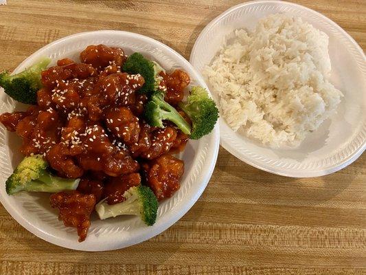 Sesame Chicken Dinner