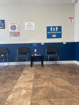 Clean waiting room!