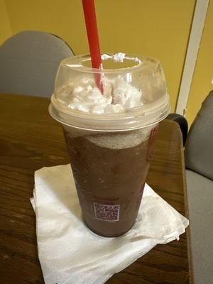 Supposed iced mocha frappe