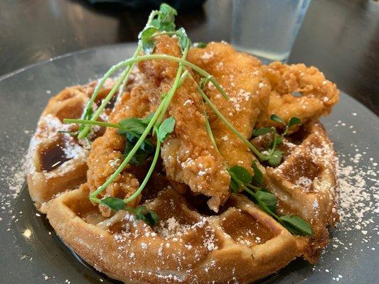 Chicken and waffles