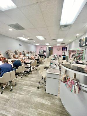 Inside the salon