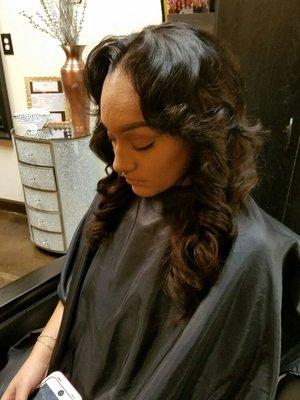 Partial sew-in