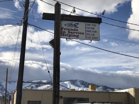 Friday, March 1, 2019: outside sign in parking lot.