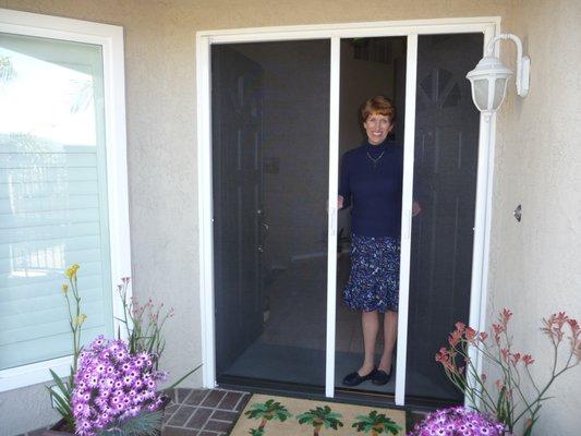 Double Front Door StowAway Retractable Screen Doors by Classic Improvement Products www.chiproducts.com  866-567-0400