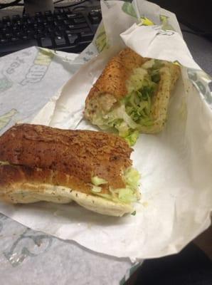 Perfect subway sandwich