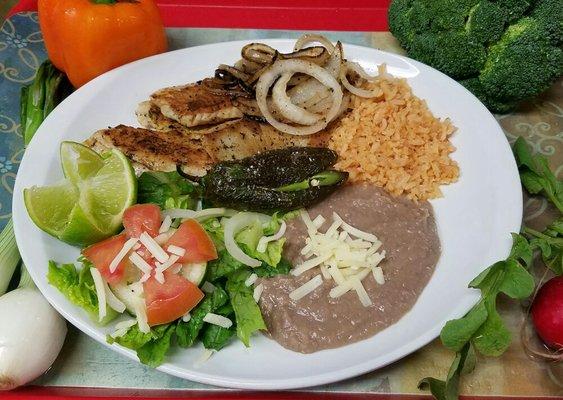 Pescado a la plancha plate