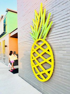 Lovely design logo with pineapple