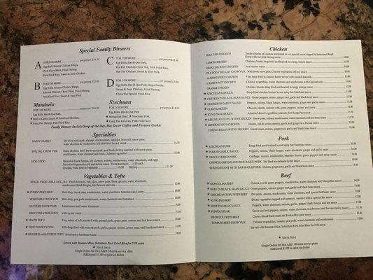 Much needed MENU updated Pictures