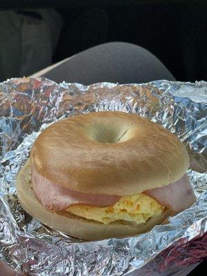 Breakfast Sandwich with Canadian Bacon