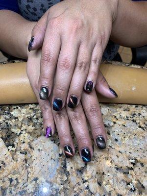 galaxy dip nails