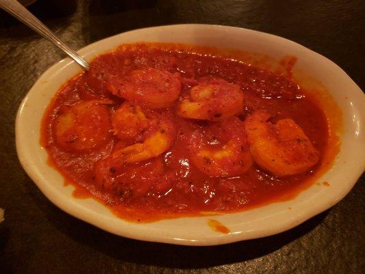 Gamberi Shrimp...a spicy little dish! Be sure to use the sauce for dipping your bread.