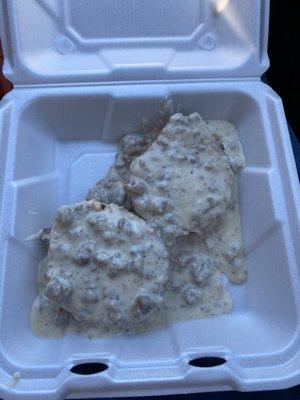 Biscuit and gravy