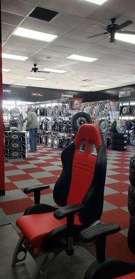 Rim selection...look at the cool reclining chairs ya get to hang out in