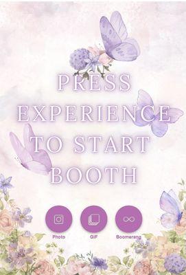 Custom Photobooth Welcome Screen