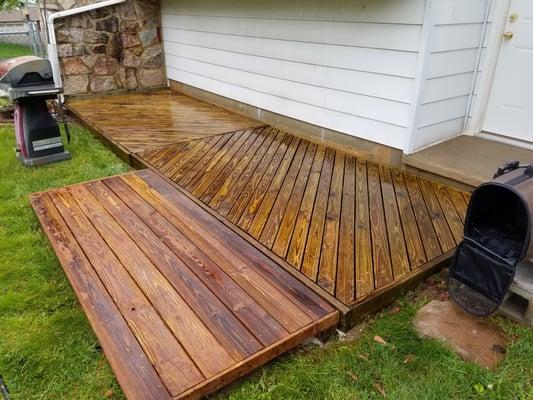 Wood restoration and deck pressure washing in Northampton County, PA!