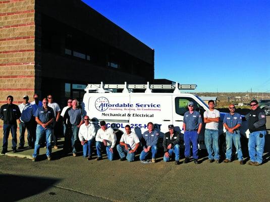 Our hard working team of Installers, HVAC Techs, Plumbers and Electricians.