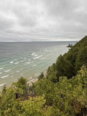 A view of Lake Huron from The Arch Rock platform