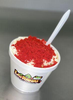 Hot cheeto elote