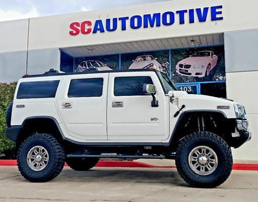 New tires on Clients Hummer