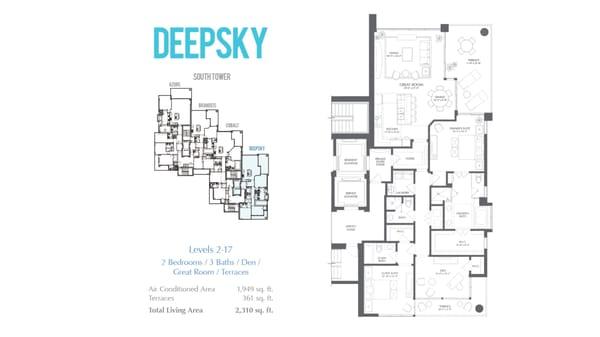 Water Club North Palm Beach "DEEPSKY" features a spacious floor plan with more than enough room to entertain guests and family.