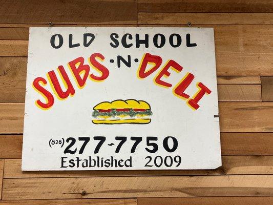 Old school Subs n Deli ... Open Tuesday - Saturdays from 1100-2000 and free WiFi