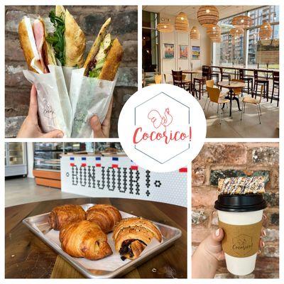 French baguette Sandwiches, freshly baked pastries and a full coffee bar to cover your French breakfast and lunch cravings!