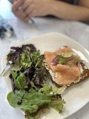 Smoked Salmon Toast- Savory and fresh!