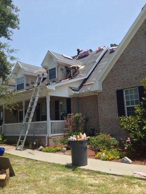 roof job in progress