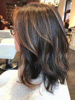 Another view of this pretty balayage