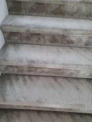 Stairway vacuumed