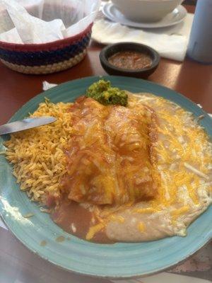 Enchiladas de beef