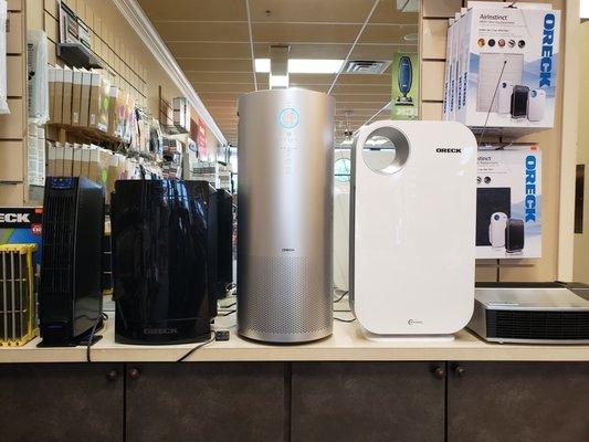 Full selection of Oreck air purifiers!