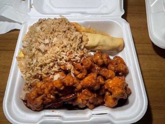 General Tso's Dinner Combo with Chicken Fried Rice