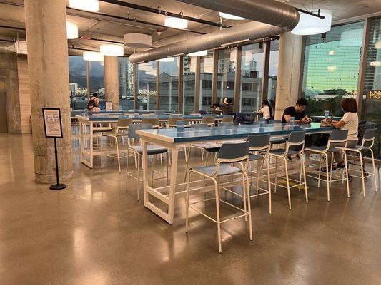 New dining area on the 2nd floor by the escalators.