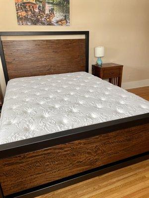 New "Palmer" bed frame and "Plush" mattress