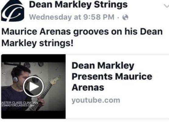 Maurice Arenas featured by Dean Markley Strings