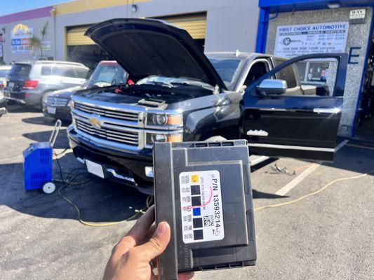 Chevy Silverado new BCM programmed