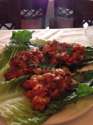 Chicken lettuce wraps...I would skip these just ok.