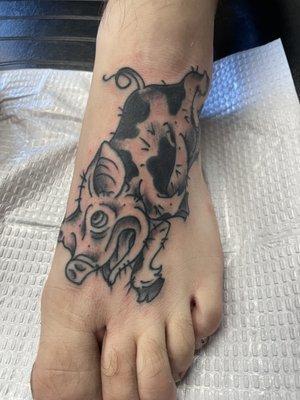 Pig tattoo