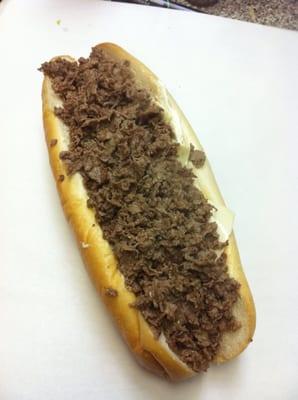 Beautiful cheesesteaks with lots of flavor