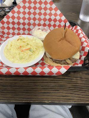 Mushroom Swiss burger