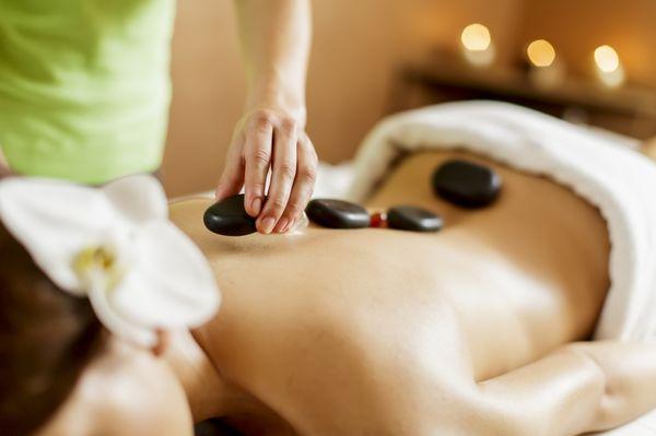 Hot Stone Massage helps with blood flow and circulation