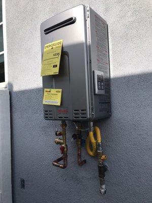 New tankless installation new tankless can cost around $2500 $3500 depending in house size