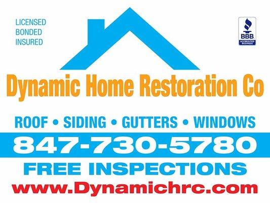 Free Inspections 
 Roofing - Siding - Gutters - Windows 
 Call (847) - 730 - 5780