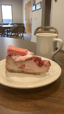 Strawberry wafer cheesecake