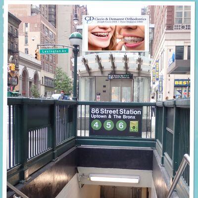 Closest Subway Station located on Lexington Avenue and East 86 Street.