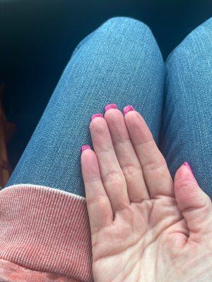 My "long" nails.