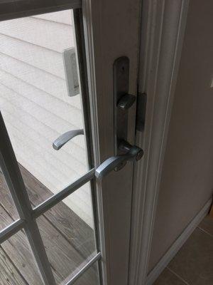 Anderson patio door--can not unlock